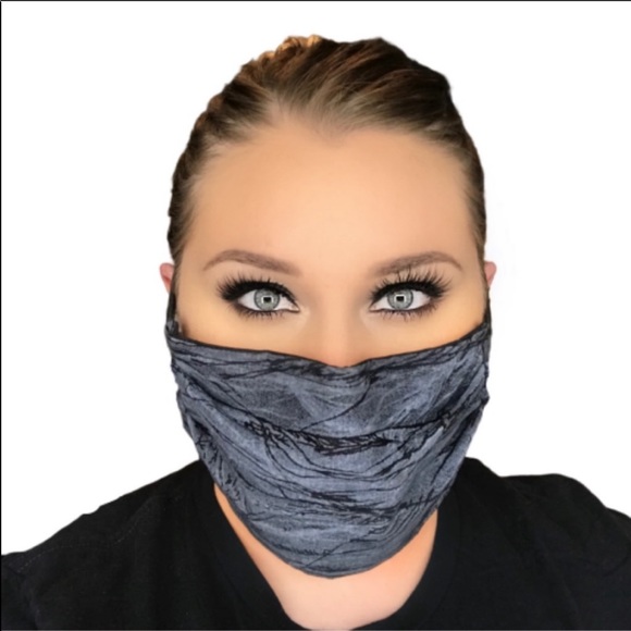 3 LAYER Face Mask has Nose Guard w discount ship - Picture 2 of 8